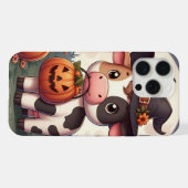 Niedliche Halloween-Hexenkuh iPhone Hülle (Rückseite (Horizontal))
