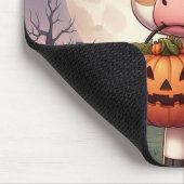 Niedliche Halloween-Hexenkuh Mousepad (Ecke)