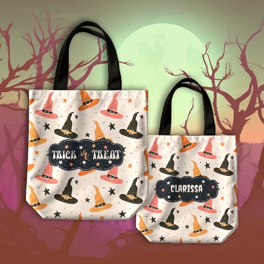 Niedliche Halloween-Huttrick oder -Behandlung Tasche
