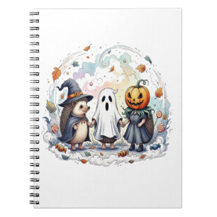 Niedliche Halloween-Igel Kostüm Notizblock