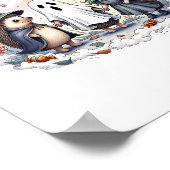 Niedliche Halloween-Igel Kostüm Poster (Ecke)