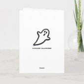 Niedliche Halloween-Karte Karte (Rückseite)