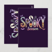 Niedliche Halloween-Karten, schöne Jahreszeit Hall Postkarte (Vorne/Hinten)