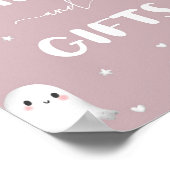 Niedliche Halloween-Karten und Geschenke-Zeichen Poster (Ecke)