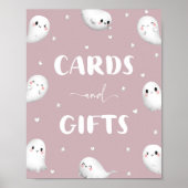 Niedliche Halloween-Karten und Geschenke-Zeichen Poster (Vorne)