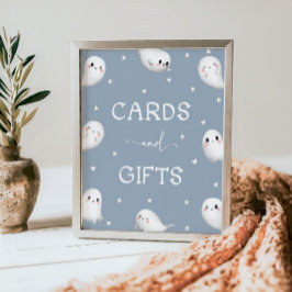 Niedliche Halloween-Karten und Geschenke-Zeichen Poster