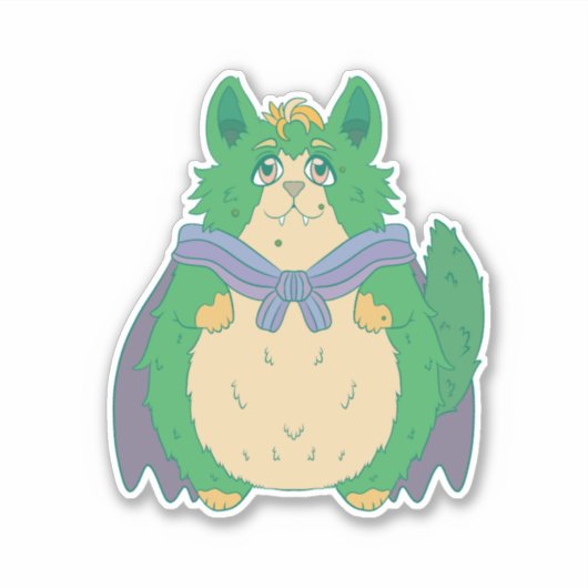Niedliche Halloween-Katze Aufkleber (Vorderseite)