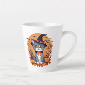 Niedliche Halloween-Katze Milchtasse (Rechts)