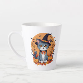 Niedliche Halloween-Katze Milchtasse