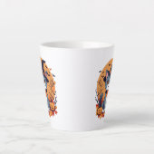 Niedliche Halloween-Katze Milchtasse (Vorderseite)