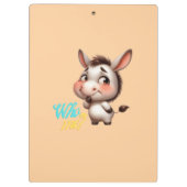 Niedliche Halloween-Katze mit Pumpkin und Hexenhut Klemmbrett (Rückseite)