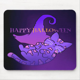 Niedliche Halloween-Katze Mousepad