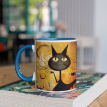 Niedliche Halloween-Katzen 2 Tasse