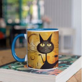 Niedliche Halloween-Katzen 2 Tasse