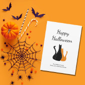 Niedliche Halloween-Katzen Feiertagskarte