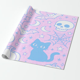 Niedliche Halloween-Katzen Geschenkpapier