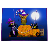 Niedliche Halloween-Katzen Große Geschenktüte (Vorderseite)