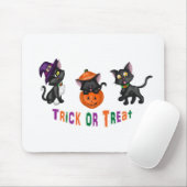 Niedliche Halloween-Katzen Mousepad (Mit Mouse)