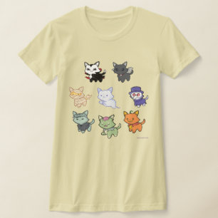 Niedliche Halloween-Katzen-T - Shirt