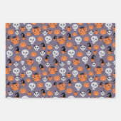 Niedliche Halloween-Katzen und -Skulls Spooky Geschenkpapier Set (Vorderseite 3)
