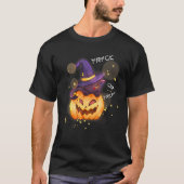 Niedliche Halloween-Katzenschnauze Pumpkin for Gir T-Shirt (Vorderseite)