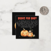 Niedliche Halloween-Kinderduschbücher für Babywind Mitteilungskarte (Vorderseite/Rückseite Beispiel)
