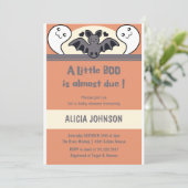 Niedliche Halloween-Kinderdusche Einladung (Stehend Vorderseite)