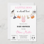 Niedliche Halloween-Kinderdusche Einladung (Vorderseite)