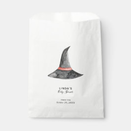 Niedliche Halloween-Kinderdusche mit Hexenhut Geschenktütchen