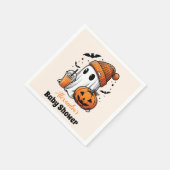 Niedliche Halloween-Kinderdusche Serviette (Ecke)