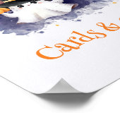 Niedliche Halloween-Kinderduschkarte & Geschenkssi Poster (Ecke)