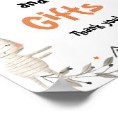 Niedliche Halloween-Kinderduschkarten und Geschenk Poster (Ecke)