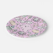 Niedliche Halloween Kindergeburtstag Party Teller (Schrägansicht)