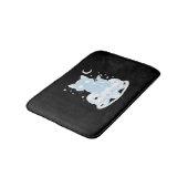 Niedliche Halloween Kitten Cat Gothic Ästhetik Ess Badematte (Schrägansicht)