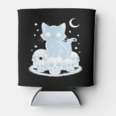 Niedliche Halloween Kitten Cat Gothic Ästhetik Ess Dosenkühler (Vorderseite)