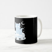 Niedliche Halloween Kitten Cat Gothic Ästhetik Ess Kaffeetasse (VorderseiteRechts)