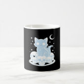 Niedliche Halloween Kitten Cat Gothic Ästhetik Ess Kaffeetasse (Mittel)
