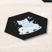 Niedliche Halloween Kitten Cat Gothic Ästhetik Ess Untersetzer (angewinkelt)