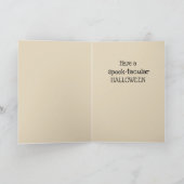Niedliche Halloween Kitten Hexe Karte (Innenseite)