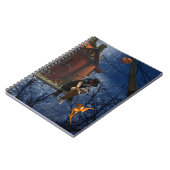 Niedliche Halloween-Kreaturenbegegnung Notizblock (Linke Seite)