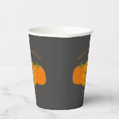 Niedliche Halloween Kürbis Papiertasse Pappbecher (Rechts)