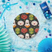 Niedliche Halloween-Kürbis Pappteller (Party)