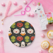 Niedliche Halloween-Kürbis Pappteller (Party)