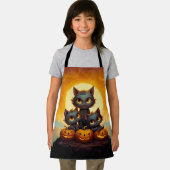 Niedliche Halloween-Kürbis Schürze (Insitu)