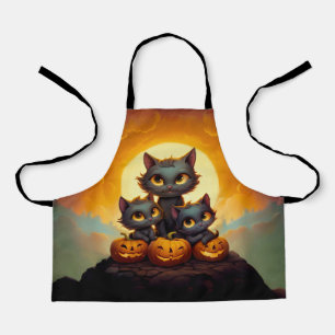 Niedliche Halloween-Kürbis Schürze