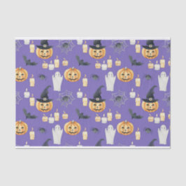 NIEDLICHE HALLOWEEN KÜRBISLATERNEN PUMPKINS CANDLE SEIDENPAPIER