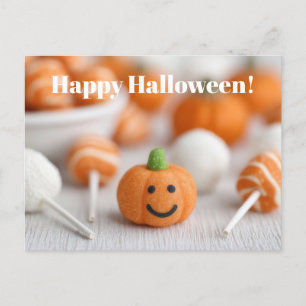Niedliche Halloween-Leckereien-Grußkarte Postkarte