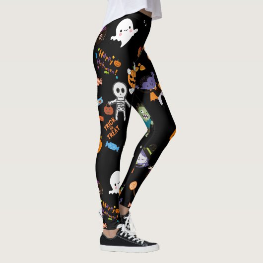 Niedliche Halloween-Leggings Leggings (Rechts)