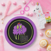 Niedliche Halloween Lila Vampire Cupcake Paper Tel Pappteller (Party)