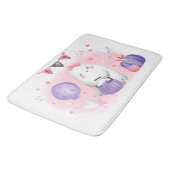 Niedliche Halloween Little Boo Girl Ghost Bath Mat Badematte (Schrägansicht)